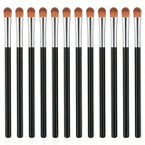 3 Pack Professional Eye Makeup Tools Flat Concealer Brush Small Blending Eyeshadow Brush Portable Mini Eyebrow Concealer Brush Set For Women Daily Makeup