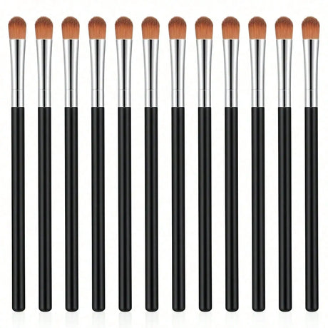 3 Pack Professional Eye Makeup Tools Flat Concealer Brush Small Blending Eyeshadow Brush Portable Mini Eyebrow Concealer Brush Set For Women Daily Makeup