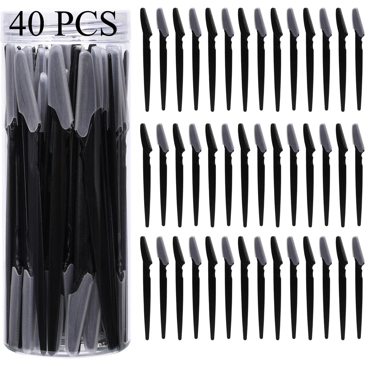 3/30/40Pcs Body Hair Removal Shaver Blades Eyebrows Shaping Knife Eyebrow Trimmer Makeup Beauty Tools Safe Eye Brow Razor Face