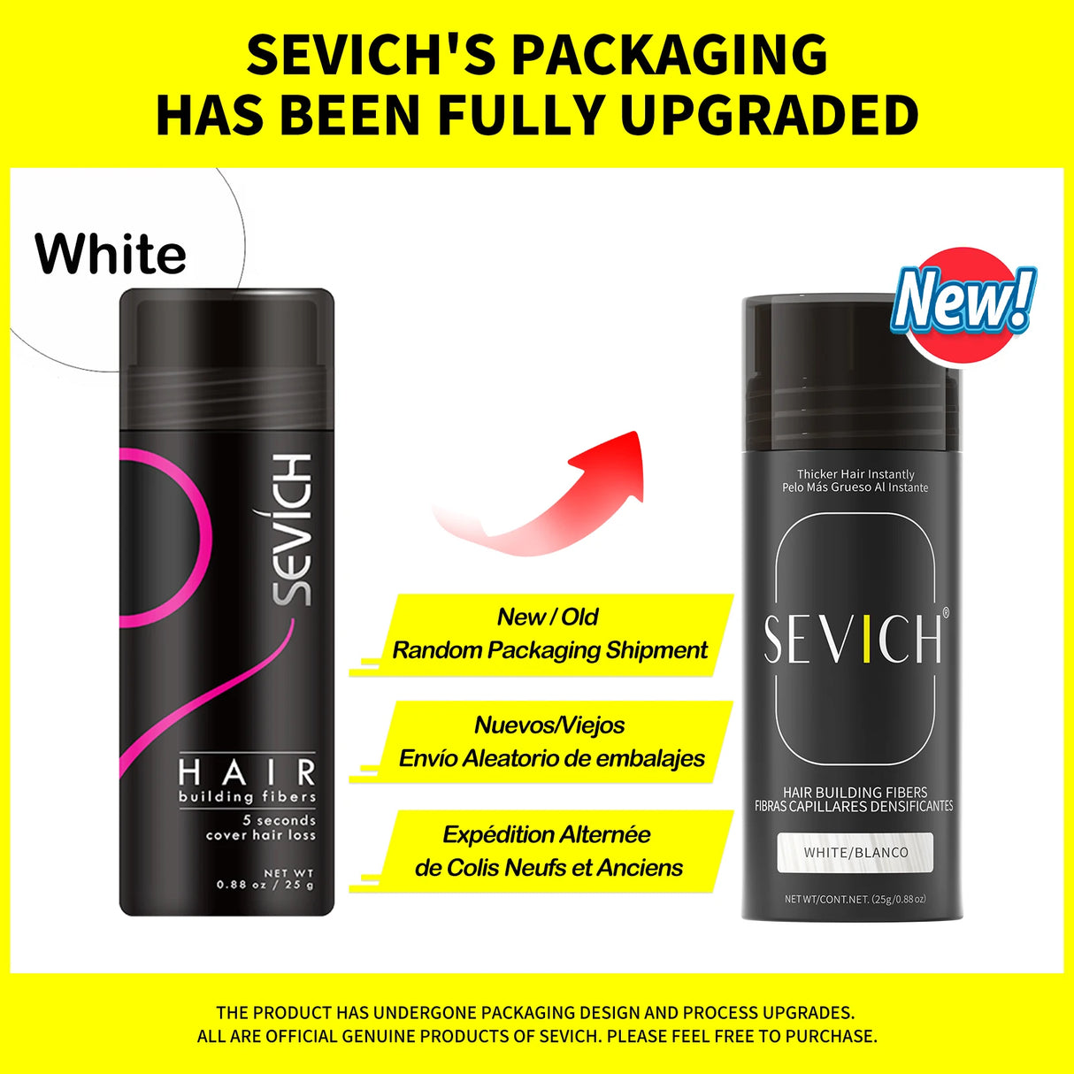 Sevich Hair Fiber Building Thin Loss Concealer Spray Refill Keratin Fibers Hair Powder Styling 25g 10 Colors Anti Hair Loss