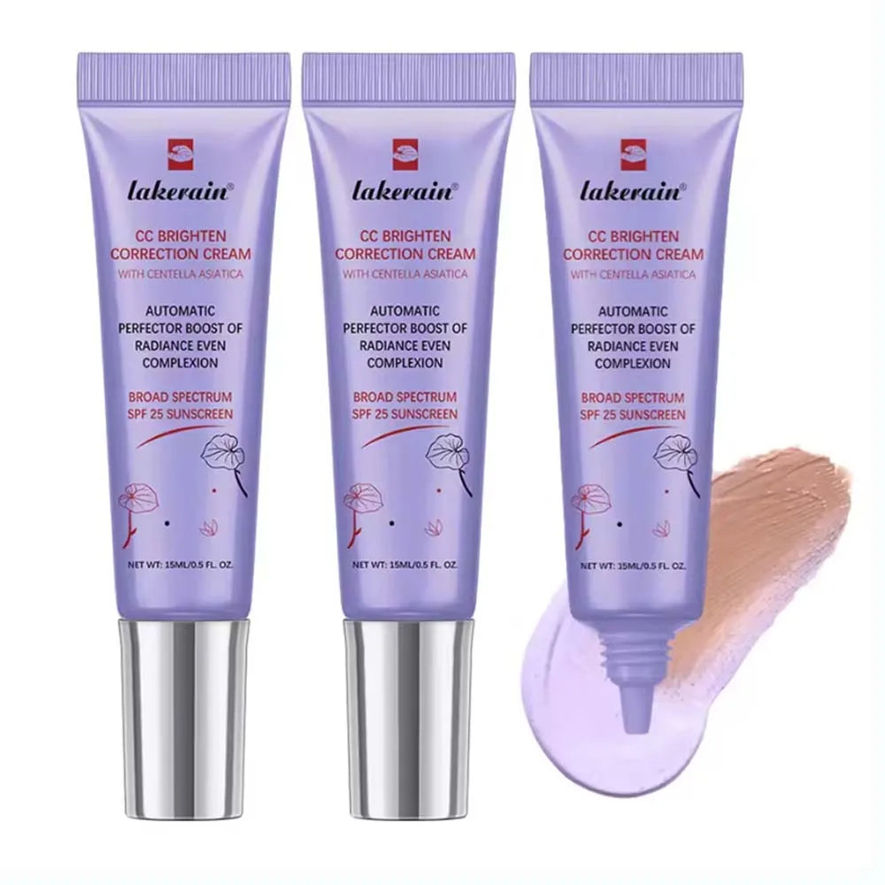 CC Cream Color Changing Liquid Foundation Centella Korean High Coverage Foundation Foundation Cream for Face Base Makeup