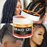 Styling Braiding Gel Wax Carbomer Long Lasting Strong Hold Pomade Anti-Frizz Smooth Hair Finishing Shaping Hair Edge Control