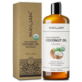 USAD Organic Castor Oil Cold Pressed Pure Natural Carrier Oil for Massage Boby Moisturizing Face, Hair, Skin & Eyelash Growth