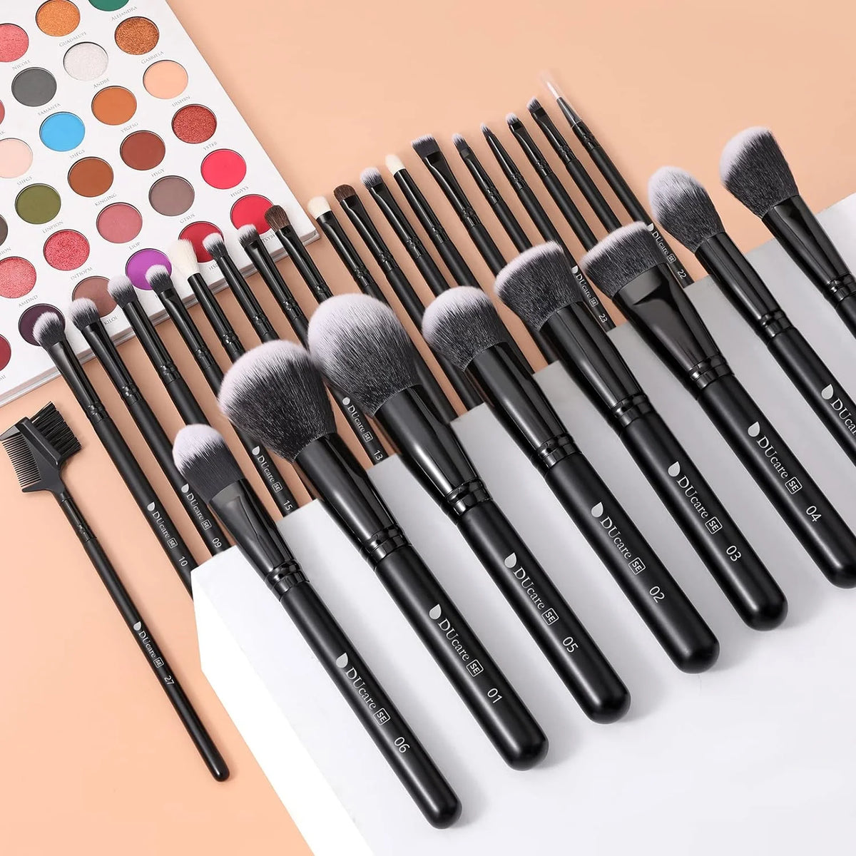 DUcare Black Makeup Brush Professional Makeup Eyeshadow Foundation Powder Soft Synthetic Hair Makeup Brushes Brochas Maquillaje