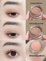 Matte Purple Peach Pink Eyeshadow Cream Blush Face Contour Waterproof Lasting Concealer Nude Brown Eyeshadow Primer Base Makeup