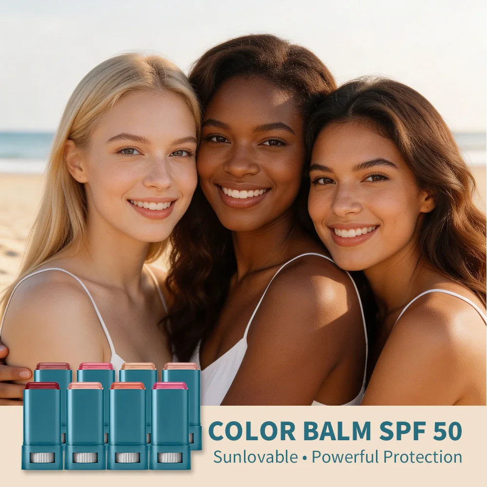 Lip & Cheek Color Balm SPF 50 Mineral Broad Spectrum Sun Protection Water Sweat Resistant Hydrating Long Lasting Buildable Blush