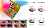 99 Color Rainbow Eye Makeup Plate Professional Matte Flash Plate Durable Eye Shadow Plate Suitable for Gifts to Women Cosmetics