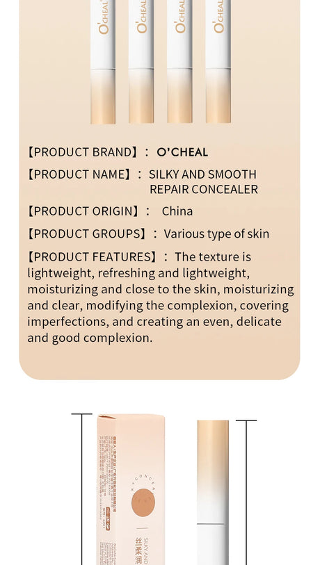 Ocheal 3 Color Face Foundation Concealer Pen Long Lasting Waterproof Corrector Contour Concealers Stick Cosmetic Makeup
