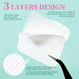 LINMANDA 200Pcs Lint Free Nail Cleaning Wipes Nail Cleaning Pads Gel Nail Cleaning Wipes Suitable for Home or Nail Salon Use