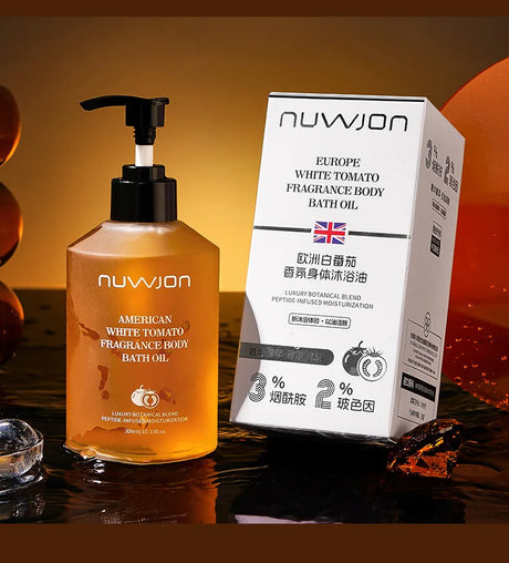 300ml White Tomato Bath Oil Body Cleaning Moisturizing Skin Dirt Remover Smooth Shower Gentle Nourishes Oils For Bath Daily Care
