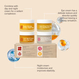 Dual-Effect Day & Night Skincare Kit - Hydration & Moisturization, Skin Barrier Protection, Full Face & Eye Care Set