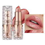 6 Colors 3 in 1 Pearlescent Sparkling Lipstick Matte Glitter Waterproof Long Lasting Pearl Shine Lip Gloss Shimmer Sexy Makeup