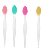 1PC/4PCS Beauty Skin Care Wash Face Silicone Brush Exfoliating Nose Clean Blackhead Removal Brushes Tools With Replacement Head