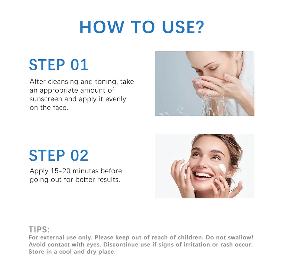 SPF50 Facial Centella Sunscreen Protector Solar Sunblock Skin Whitening Cream Korean Moisturizing Protector New Care Body