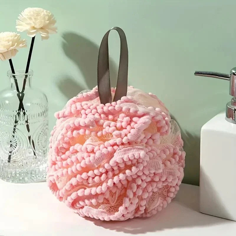 Soft Bathing Flower Foaming Sponge Bubble Wisp for Body Exfoliating Shower Flower Mesh Ball Body Wash Skin Cleaner Bath Supplies