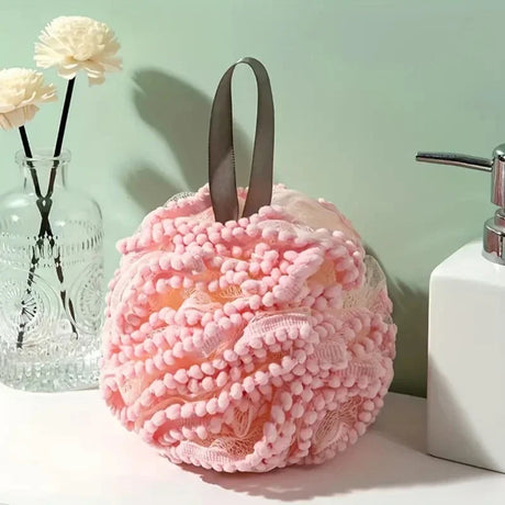 Soft Bathing Flower Foaming Sponge Bubble Wisp for Body Exfoliating Shower Flower Mesh Ball Body Wash Skin Cleaner Bath Supplies