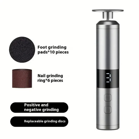 Electric Callus Remover with 3 Speeds & LCD Display, Fast Charging for Home Foot & Hand Care
