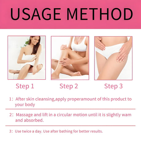 Internal Leg Firming Cream - Fragrance-Free, Moisturizing Cream, Suitable for All Skin Types, Lifting and Firming Skin, Smoothing Thighs, Buttocks, Abdomen Body Cream