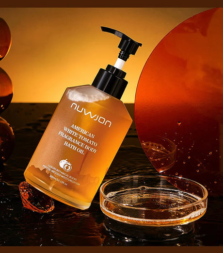 300ml White Tomato Bath Oil Body Cleaning Moisturizing Skin Dirt Remover Smooth Shower Gentle Nourishes Oils For Bath Daily Care