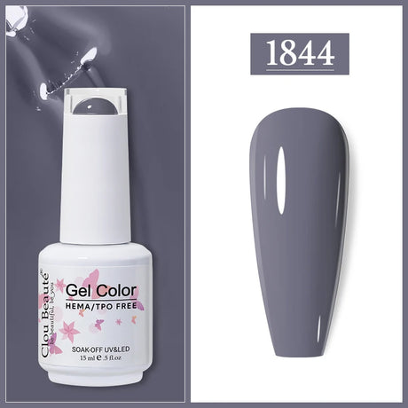 Clou Beaute Gel Nail Polish Neon Brown Royal Blue Red Green Pastal Nude Nail Art Varnishes Gel Lacquer HEMA/TPO FREE UV Gel Nail