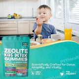 Zeolite Gummies 9-in-1 with Zeolite Omega-3 Magnesium Elderberry Vitamin C Milk Thistle Vitamin D3 Zinc B12 60 Gummies