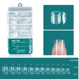 Nailpop 120pcs/box Gel X Nail Tips Medium Short Shape Almond/Square/Soft Gel Nail Tips False Nails Soak Off Easy Nail Extensions