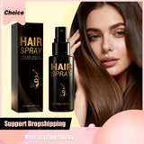 Hair Styling Spray Strong Hold Enhance Luster Non-greasy Quick-Dry Moisturizing Thickening Volumizing Natural Hair Holding Mist