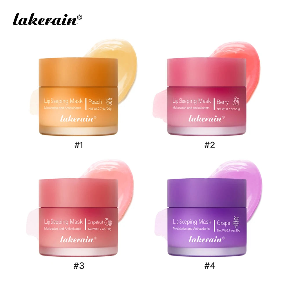 Hydrating Glowing Lip Balm Overnight Lip Mask Moisturizing Repair Cracked Lips Soften Fine Lines Mild Exfoliating Clear Dead Ski