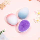 1 pcs Mini Detangling Hair Brush Gradient Egg Round Shape Tangle Hair Brushes Soft Hairbrush Salon DIY hair styling tools