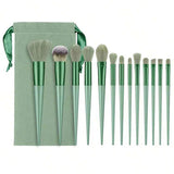 13 PCS Makeup Brushes Set Eye Shadow Foundation Women Cosmetic Brush Eyeshadow Blush Beauty Soft Make Up Tools Bag