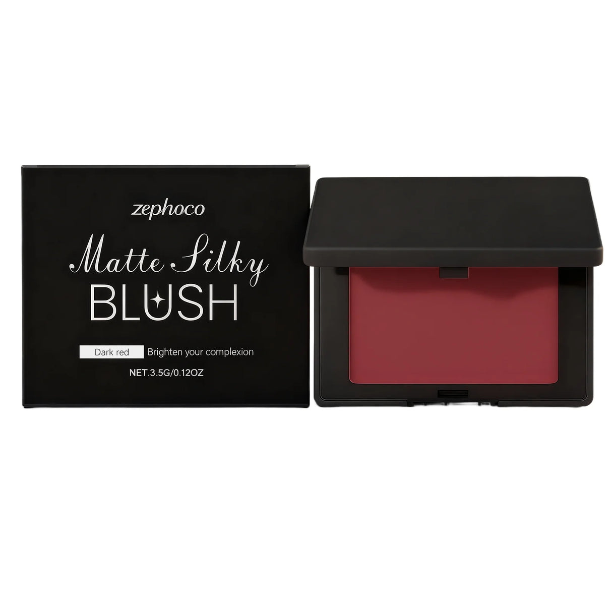 Multicolor matte silky blush, adheres well, long-lasting, easy to blend, gives a youthful, lightweight feel, perfect for everyda