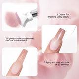 LIMEGIRL 24 Color Gradient Wash-Free Painting Gel Nail Art Design Painting Gel Nail Engraving DIY Soak-Off UV LED Nail Polish