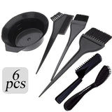 2/4/6pcs Professional Hair Dyeing Kit Color Mixed Bowl with Stirring Brush Coloring Bleaching Salon Hair Beauty Styling Tools