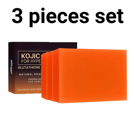100g Turmeric Kojic Acid Bath Soap Glutathione Collagen Hyaluronic Acid Handmade Cleansing Soap for Hand Face and Body