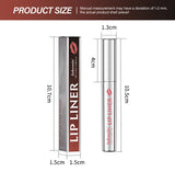 Lip Liner With Peel Off Lip Stain Tattoo Long Lasting Waterproof Transfer Proof Smudge Proof Matte Finish Lip Cosmetic Pencil