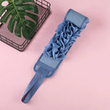 1pc Exfoliating Back Scrubber, Double Sided Exfoliating Cloth With Strap, Long Body Scrub Sponge Shower Loofah With Handle