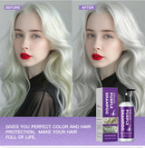 Purple Hair Dye Shampoo for Blonde to Cover Gray Non-irritating Hair Fading Yellow After Bleach Hair Shampoo Gray Hair Remedy