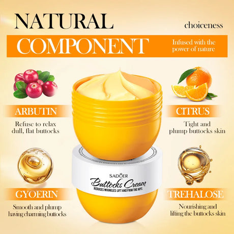 Buttock Enlargement Cream Butt Lift Up Firming Essential Oil Big Ass Enhance Hip Growth Tighten Shaping Sexy Body Care for Women