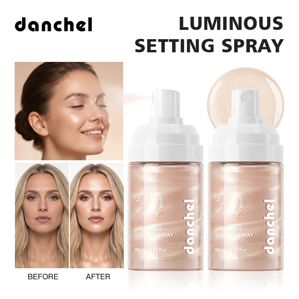 Luminous Setting Spray Smudge-resistant Quick-drying Non-sticky Long Lasting Locks Makeup Luminous Dewy Finish Setting Spray