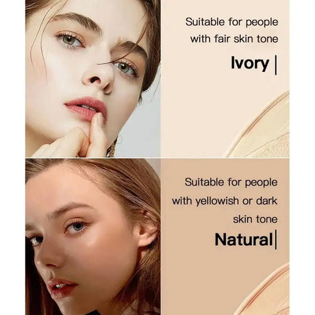 Butterfly Cushion BB Cream,Moisturizing Concealer Makeup Base BB Liquid Foundation,Butterfly Air Cushion Powder Puff CC Cream
