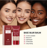 5 Colors Matte Liquid Foundation Base Sweat Resistant Smooth Cover Blemish Pores Natural Matte Finish Lightweight Face Makeup Cosmetic Base