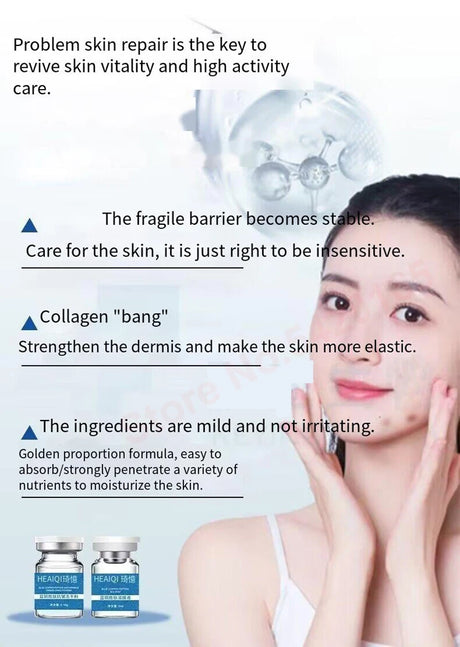 High Purity 98% Blue Copper Peptide Essence Facial Anti-Aging Repair Polypeptide Active Hyaluronic acid Moisturizing Skin Care