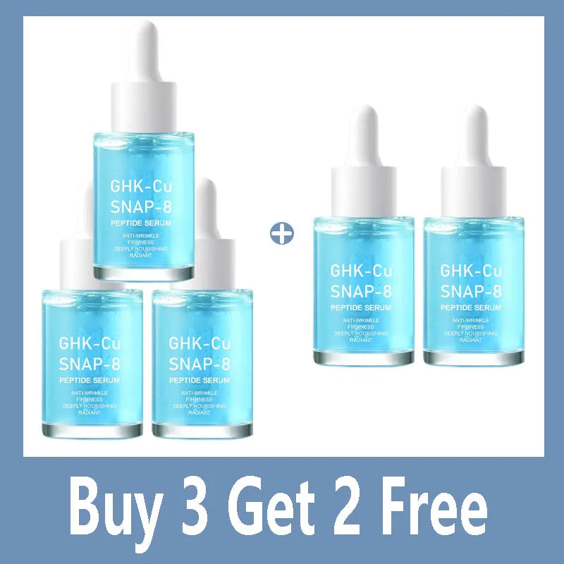 GHK-Cu SNAP-8 Peptide Face Serum Blue Copper Moisturizing Essential Oil Cleansing Moisturizing Deep Hydration Skin Care Refresh