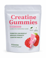Berry Flavor Sugar Free Creatine Gummies Daily Health Nutrition & Lean Muscle Support，Gluten Free & Non GMO 36 Pieces Per Bag