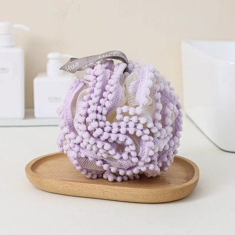 Soft Bathing Flower Foaming Sponge Bubble Wisp for Body Exfoliating Shower Flower Mesh Ball Body Wash Skin Cleaner Bath Supplies