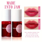 4 Color Fruity Lip Tint Water Gloss Tint, Moisturizing Waterproof Liquid Lipstick, Non-Stick, High Pigment, Long-Lasting Colors