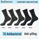 MiiOW Big Size Sock Men Pure Cotton Sock Anti Odor Fat Feet Elastic Widened Loose Sock Compression Sock Elderly Non-Binding Sock