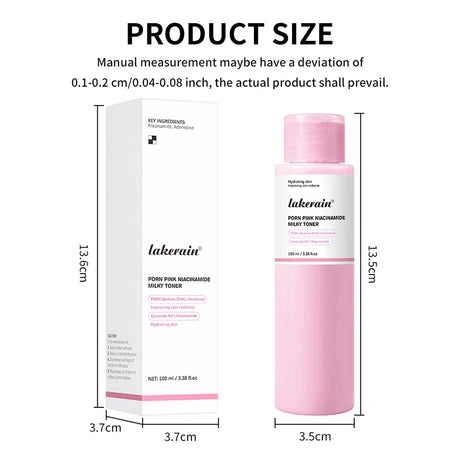PDRN Pink Niacinamide Milky Toner for Hydrating Moisturizing Soothing Ceramide Glass Glow Skin Milky Toner Korean Skincare