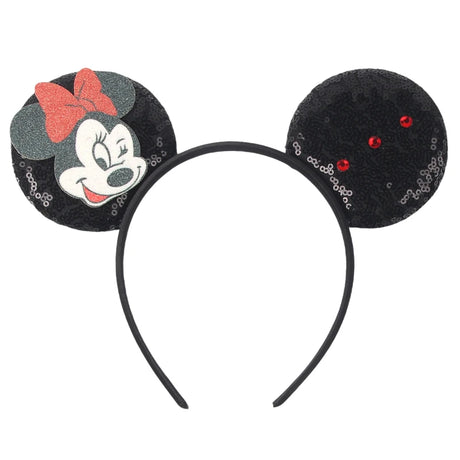 Newest Festival Party Cosplay Mouse Ears Headband 3.3" Ears Glitter Hairband Without Bow For Boys DIY Cartoon Hair Accessories