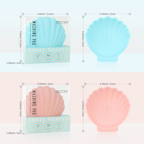 Docolor SHELL Silicone Brush Cleaner Make Up Washing Brush Gel Cleaning Mat Foundation Makeup Brush Cleaner Pad Scrubbe Board